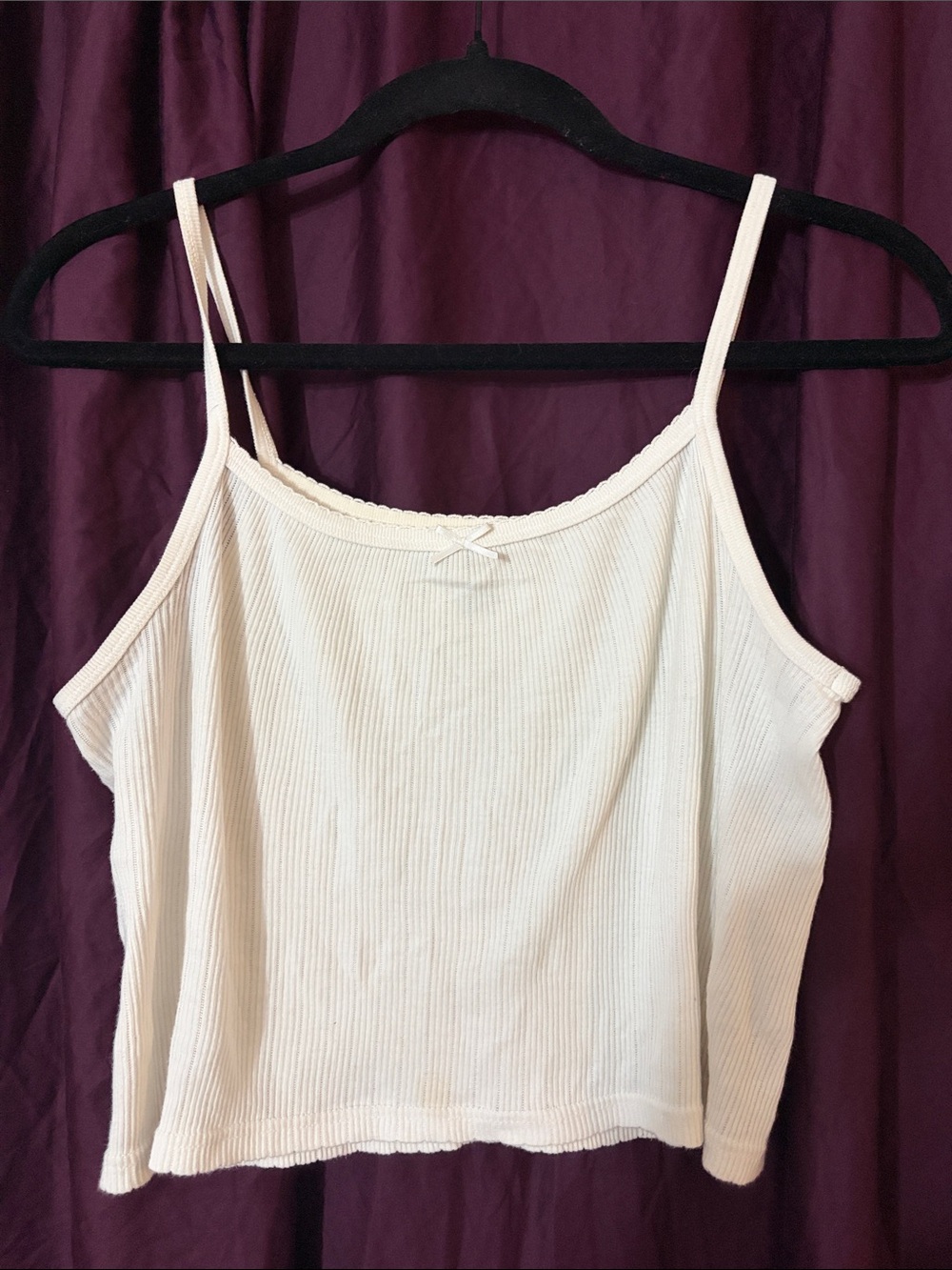 Brandy Melville white ribbed tank